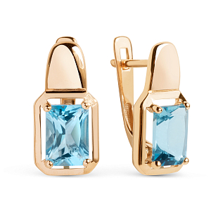 Серьги из красного золота