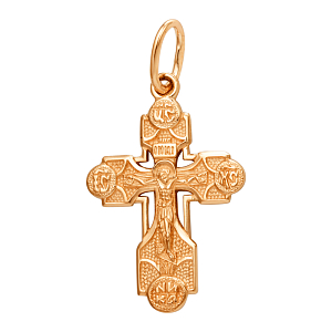 Крест из красного золота