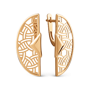 Серьги из красного золота