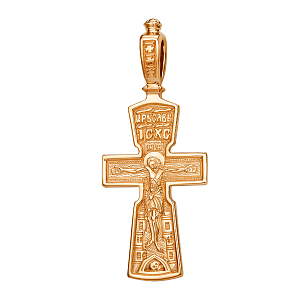 Крест из красного золота