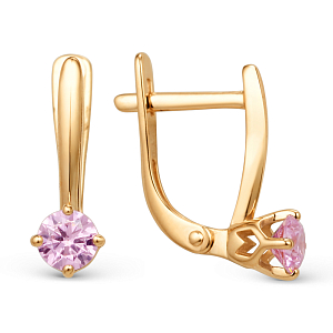 Серьги из красного золота