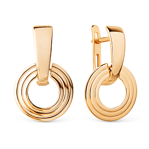 Серьги из красного золота