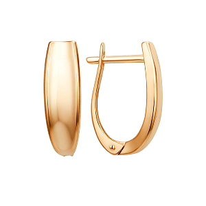 Серьги из красного золота