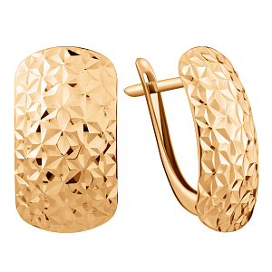 Серьги из красного золота