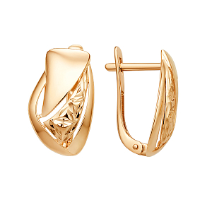 Серьги из красного золота