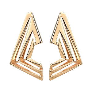 Серьги из красного золота