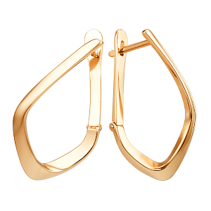 Серьги из красного золота