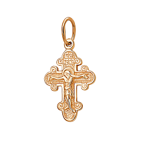 Крест из красного золота