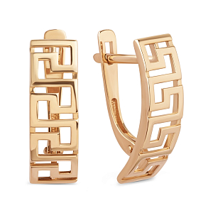 Серьги из красного золота