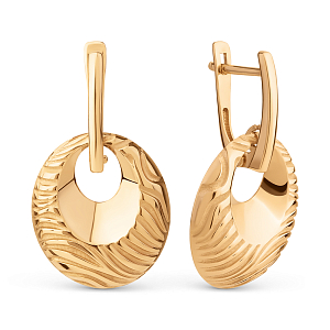 Серьги из красного золота