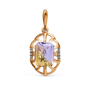 Подвеска из красного золота