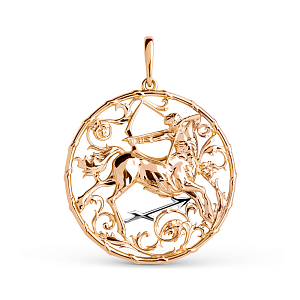 Подвеска из красного золота