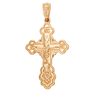 Крест из красного золота