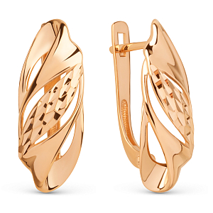 Серьги из красного золота