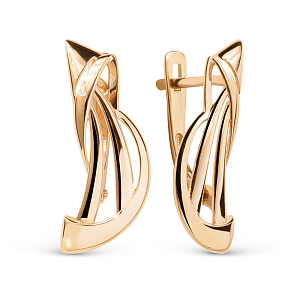 Серьги из красного золота