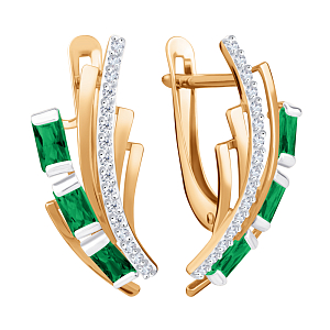 Серьги из красного золота