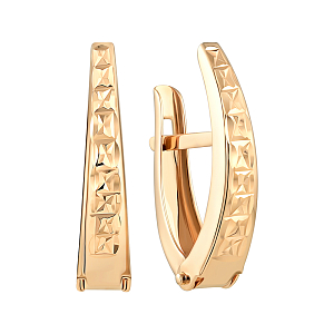 Серьги из красного золота