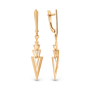 Серьги из красного золота