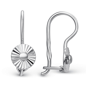 Серьги детские из красного золота