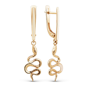 Серьги из красного золота