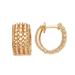 Серьги из красного золота