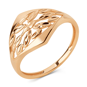 Кольцо из красного золота