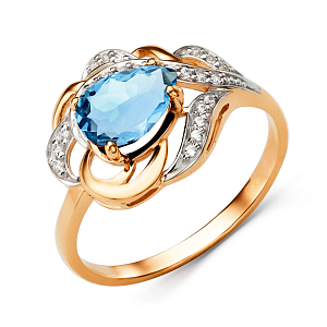 Кольцо из красного золота