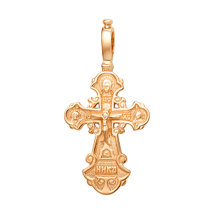 Крест из красного золота