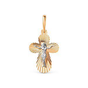 Крест из красного золота