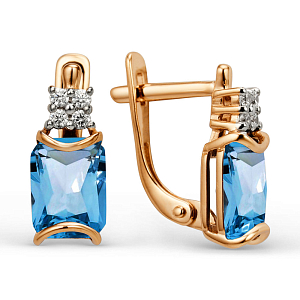 Серьги из красного золота