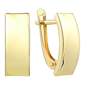 Серьги из желтого золота