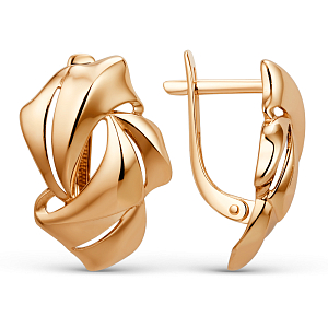 Серьги из красного золота