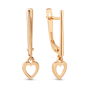 Серьги из красного золота