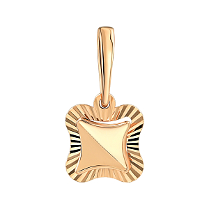 Подвеска из красного золота