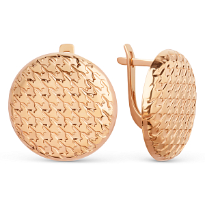 Серьги из красного золота