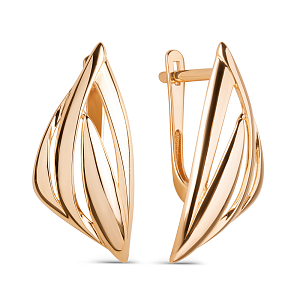 Серьги из красного золота