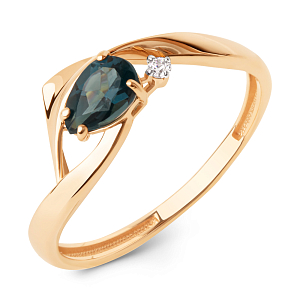 Кольцо из красного золота