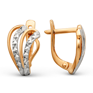 Серьги из красного золота